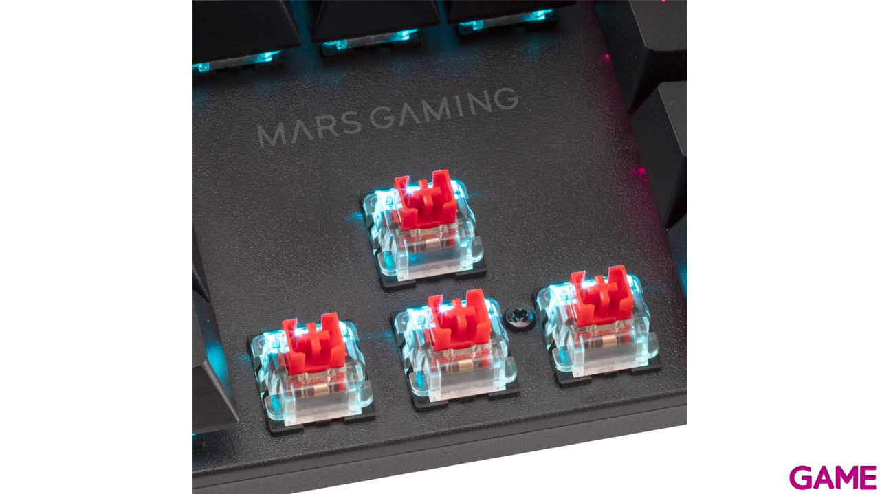 Mars Gaming MK422 Switch Red Mecanico RGB Negro - Teclado Gaming-0