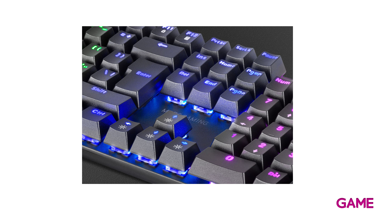 Mars Gaming MK422 Switch Red Mecanico RGB Negro - Teclado Gaming-1