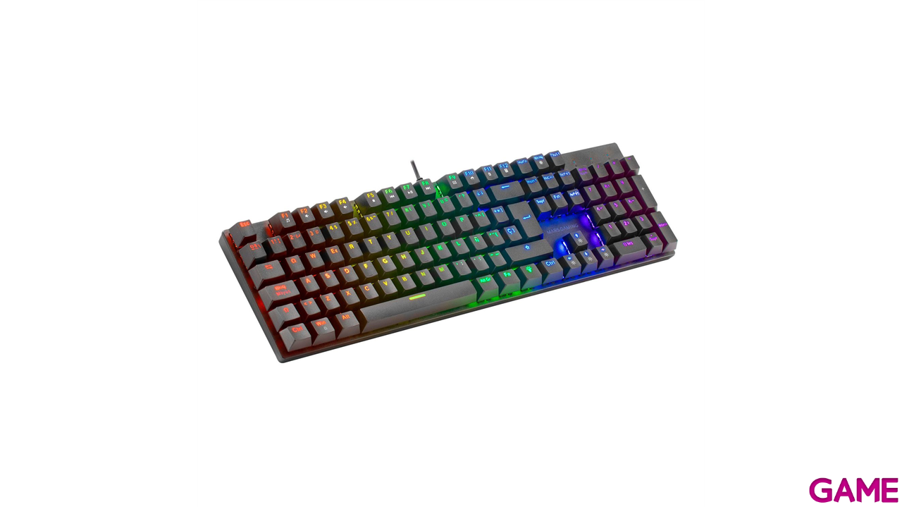 Mars Gaming MK422 Switch Red Mecanico RGB Negro - Teclado Gaming-3