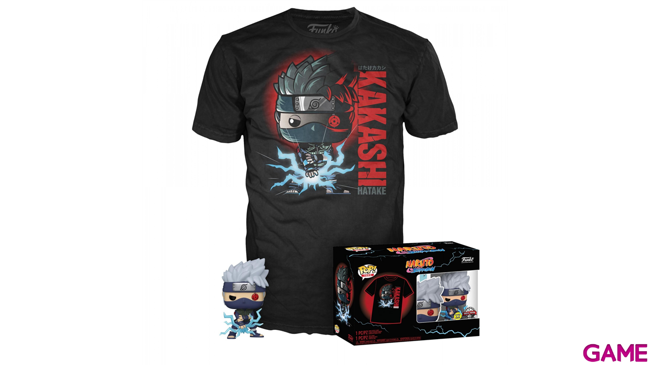 Set figura POP & Tee Naruto Kakashi Exclusive Talla L-0