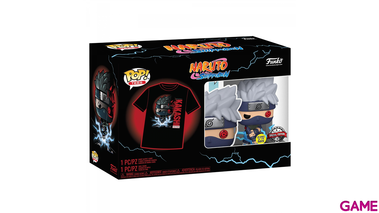 Set figura POP & Tee Naruto Kakashi Exclusive Talla L-2