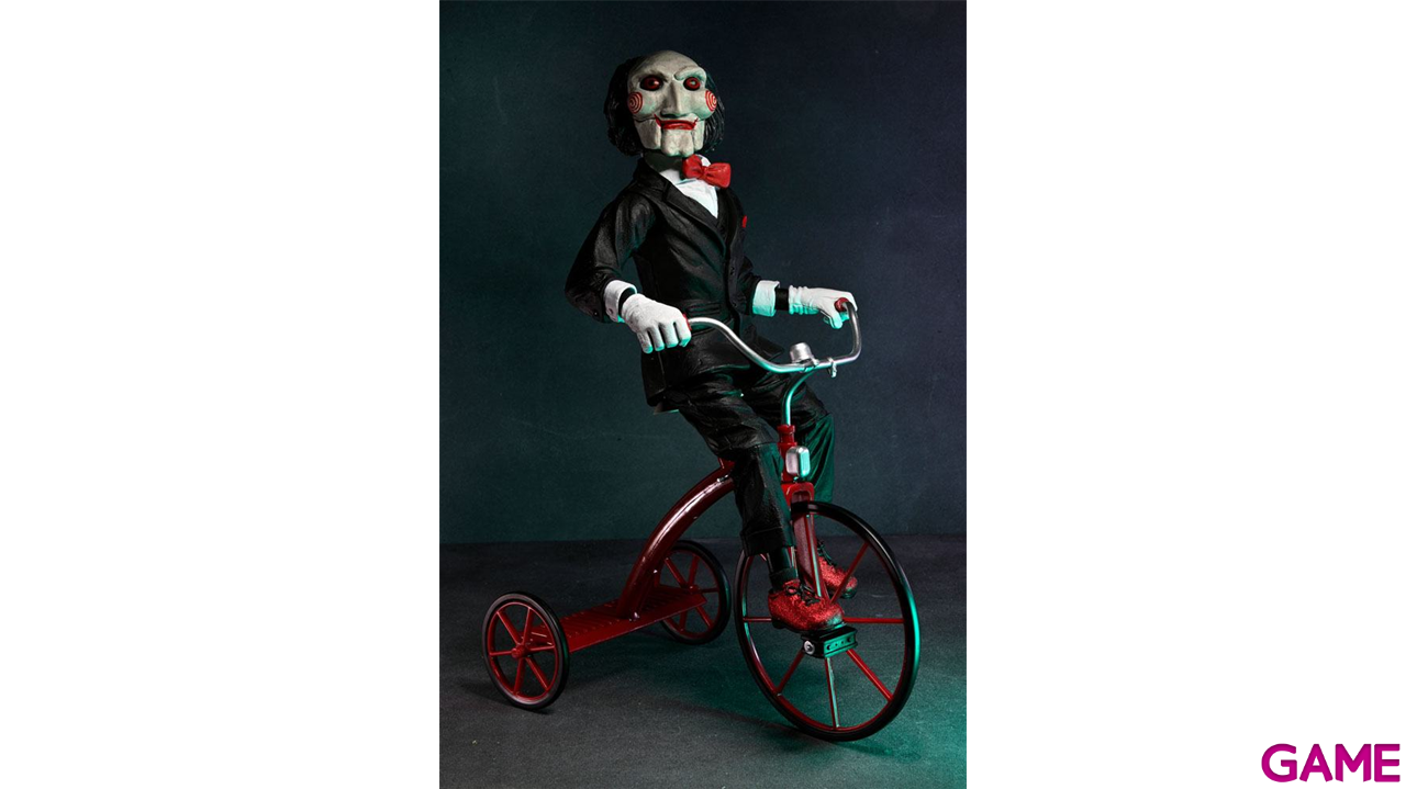 Figura con sonido Saw Billy with Tricyle de 30 cm-2