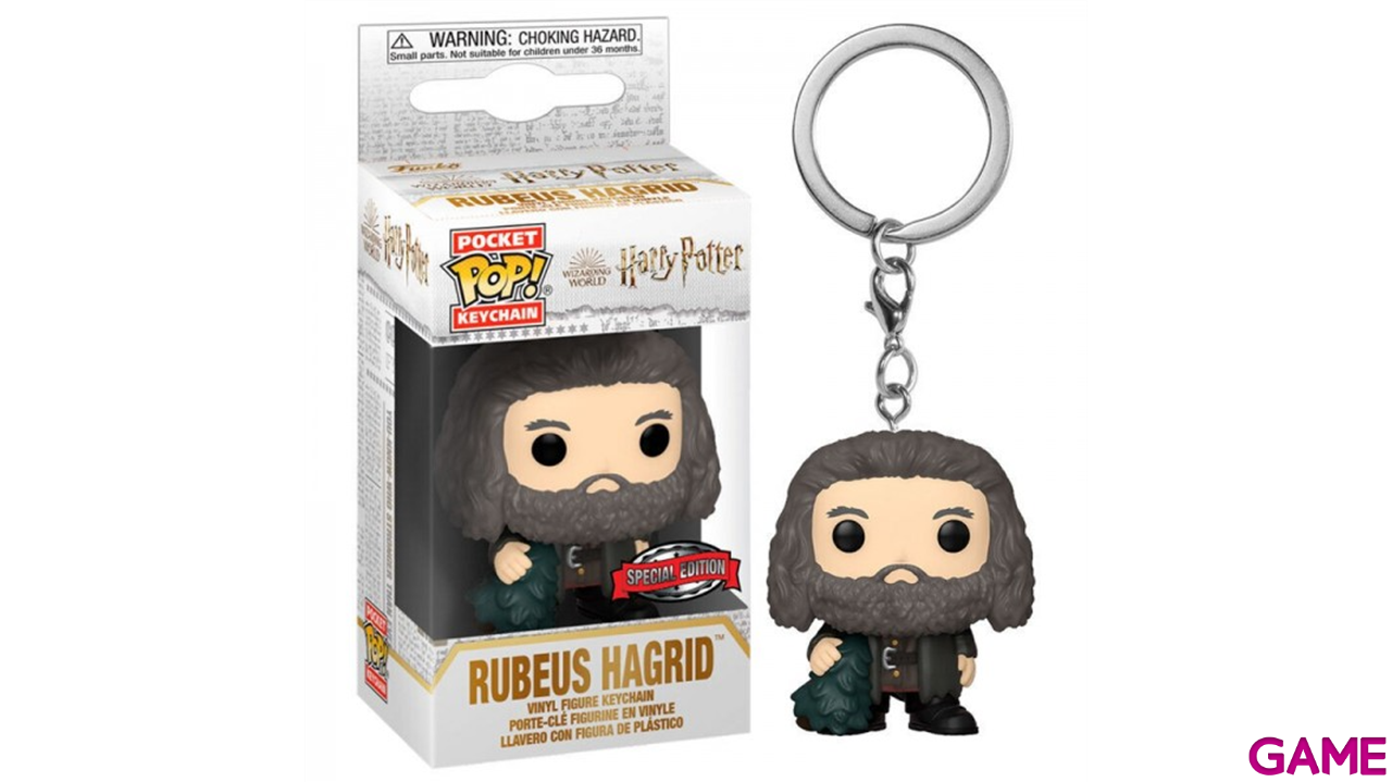Llavero Pocket POP POP Harry Potter Holiday Rubeus Hagrid Exclusive-0