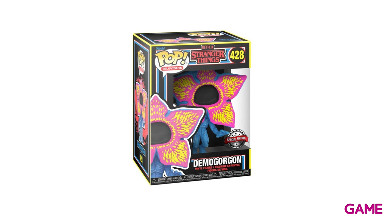 Figura POP Stranger Things Open Face Demogorgon Black Light Exclusive-0