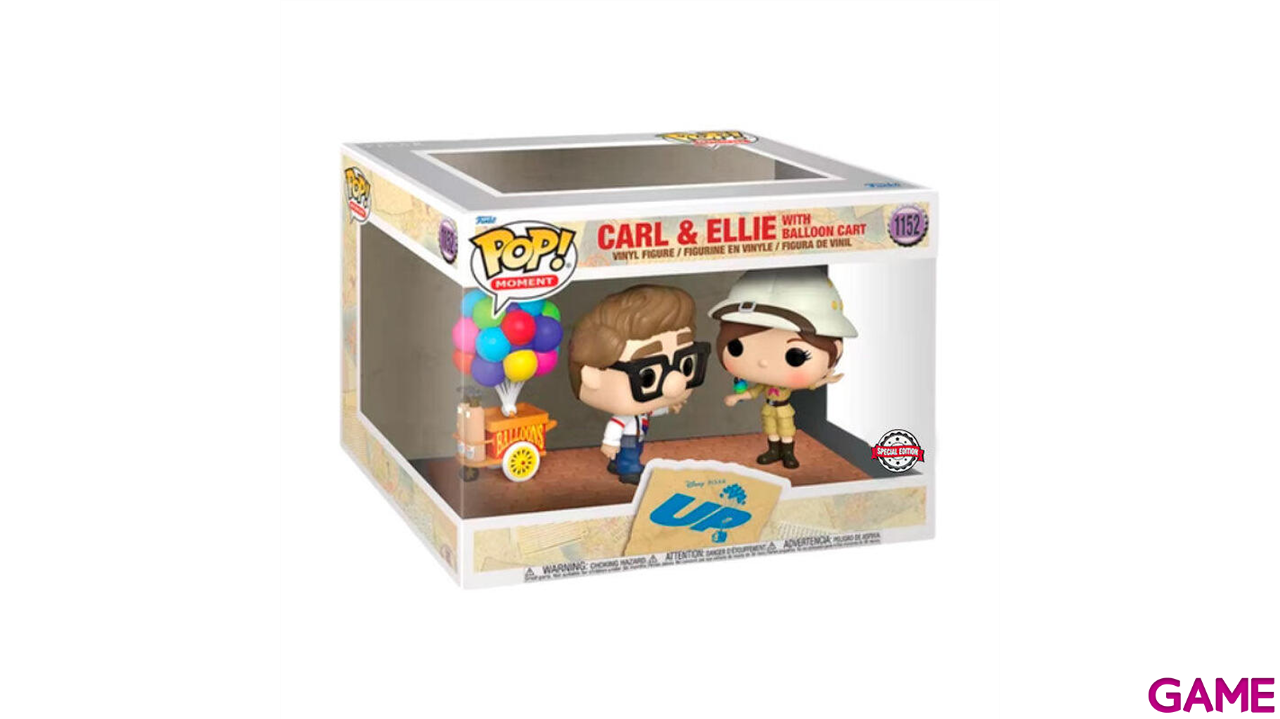 Figura POP Disney Pixar Up Carl Ellie with Balloon Cart Exclusive-0