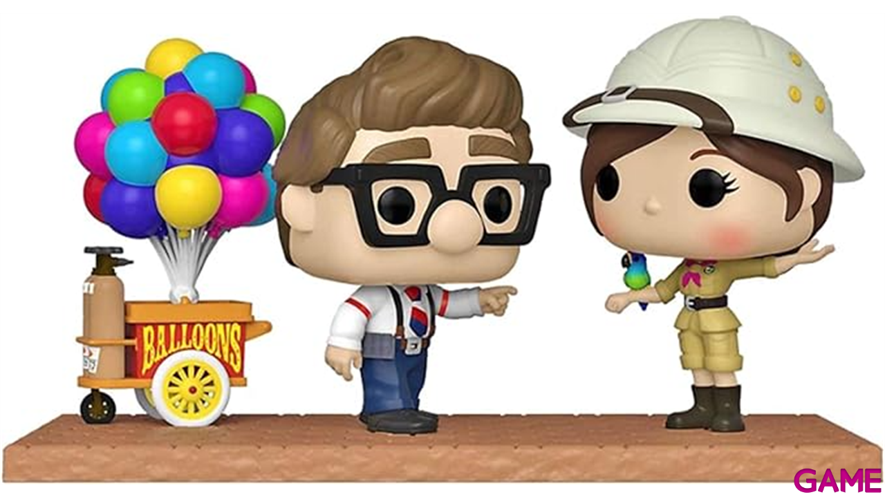 Figura POP Disney Pixar Up Carl Ellie with Balloon Cart Exclusive-1