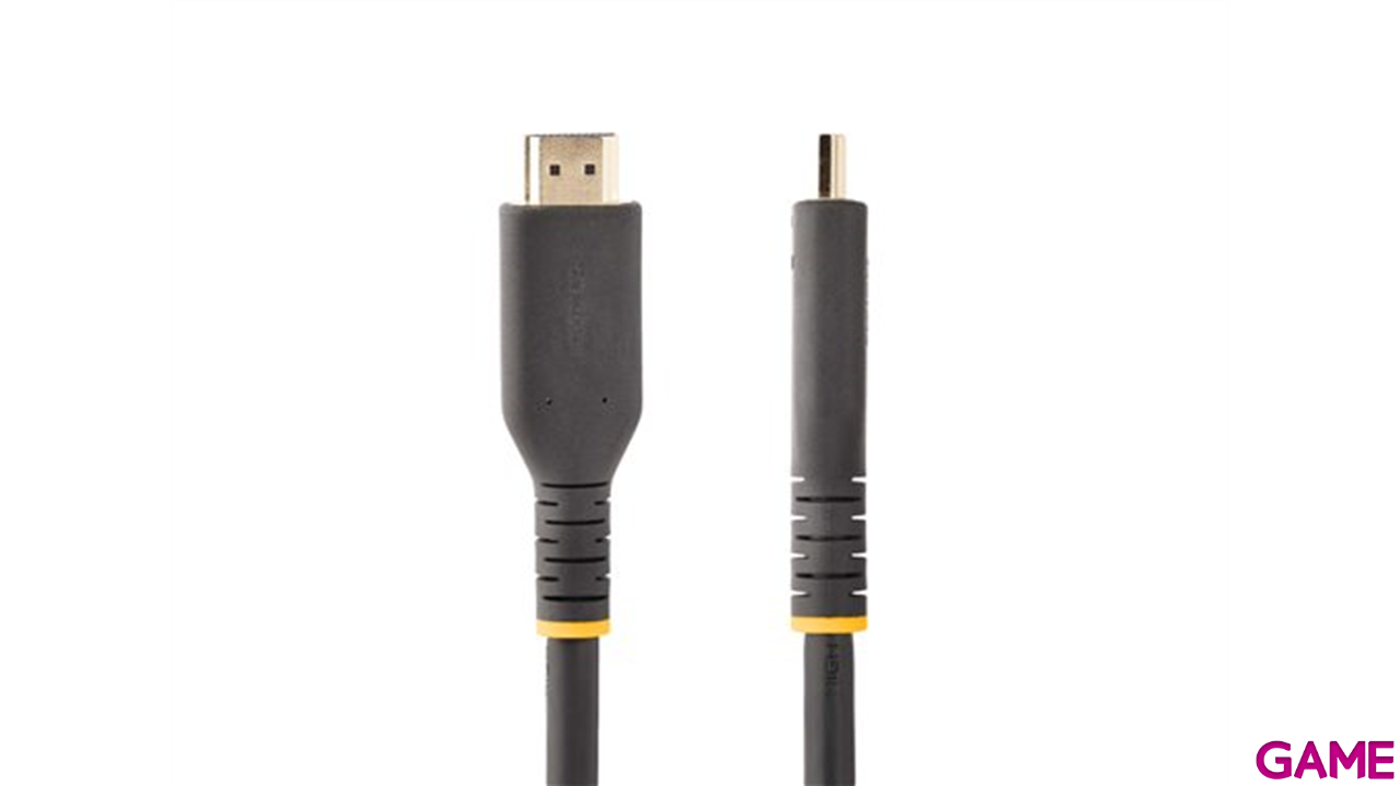 StarTech.com Cable de 10m HDMI Activo - HDMI 2.0 4K 60Hz UHD - Cable de Servicio Pesado - Resistente - con Fibra de Aramida - C-0