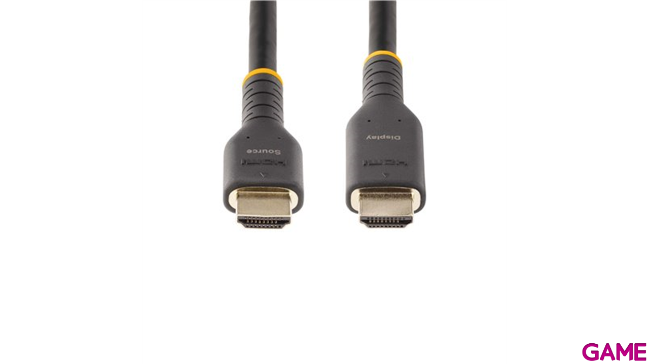 StarTech.com Cable de 10m HDMI Activo - HDMI 2.0 4K 60Hz UHD - Cable de Servicio Pesado - Resistente - con Fibra de Aramida - C-2
