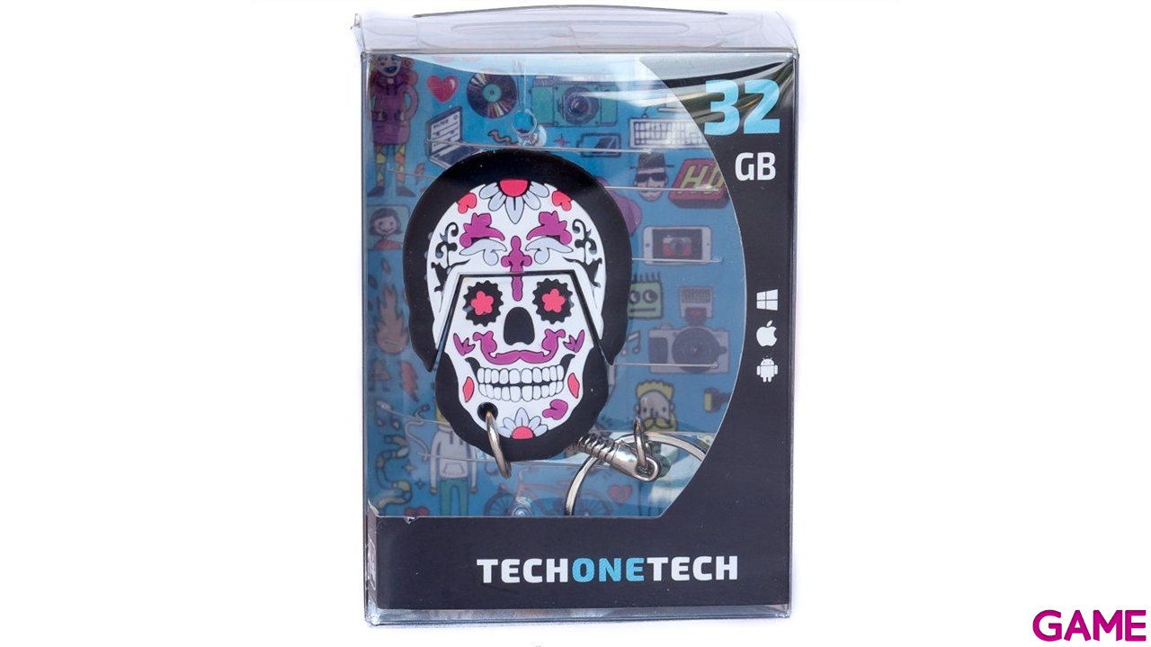 TECH ONE TECH Calavera Pinky 32GB USB 2.0-6