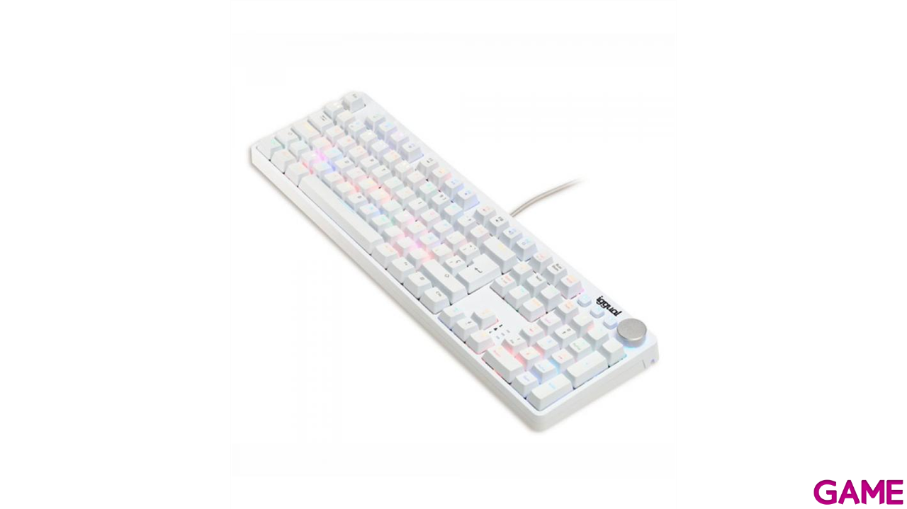 iggual PEARL RGB Mecanico Blanco - Teclado Gaming-0