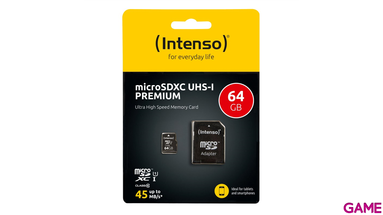 Intenso 3423490 memoria flash 64 GB MicroSDXC UHS-I Clase 10-3