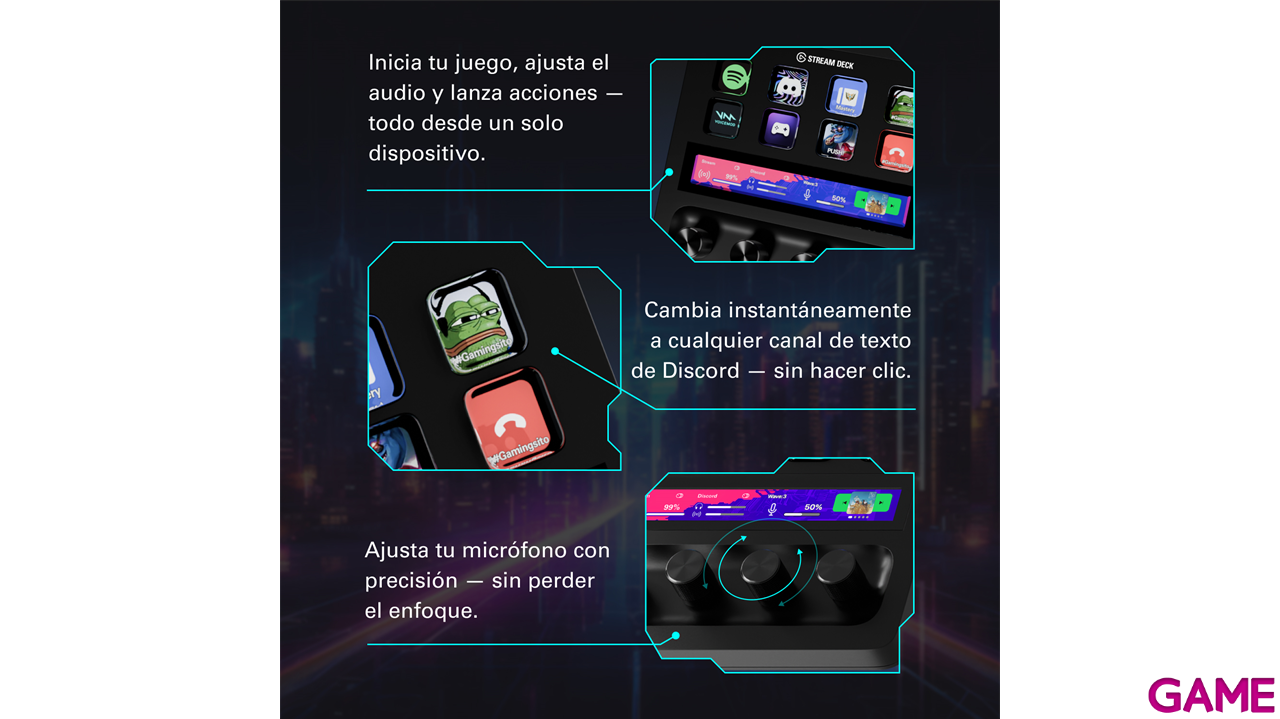 Elgato Stream Deck + BEARBEITUNG Negro 8 botones - Controlador Streaming-5