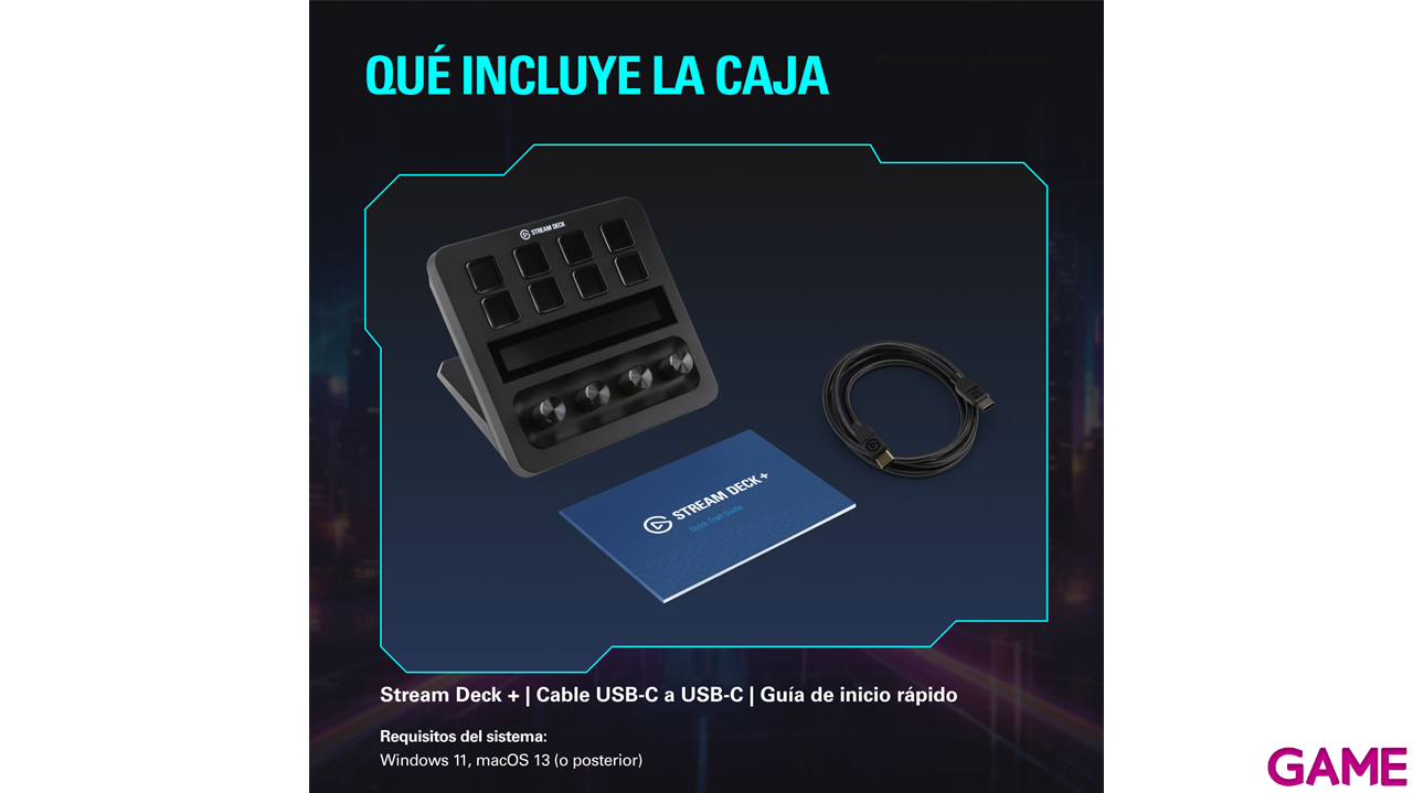 Elgato Stream Deck + BEARBEITUNG Negro 8 botones - Controlador Streaming-8