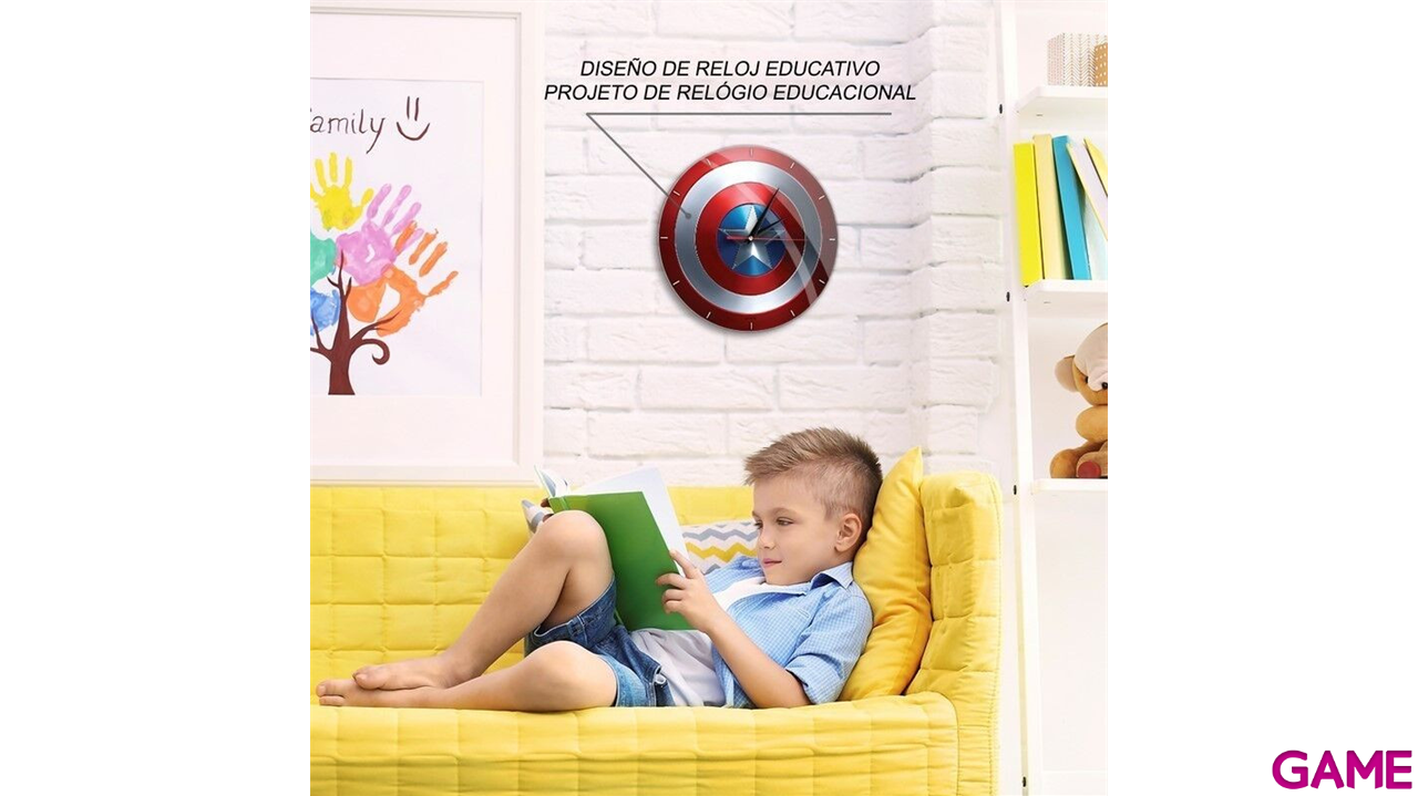 Reloj pared Capitan America Marvel-0