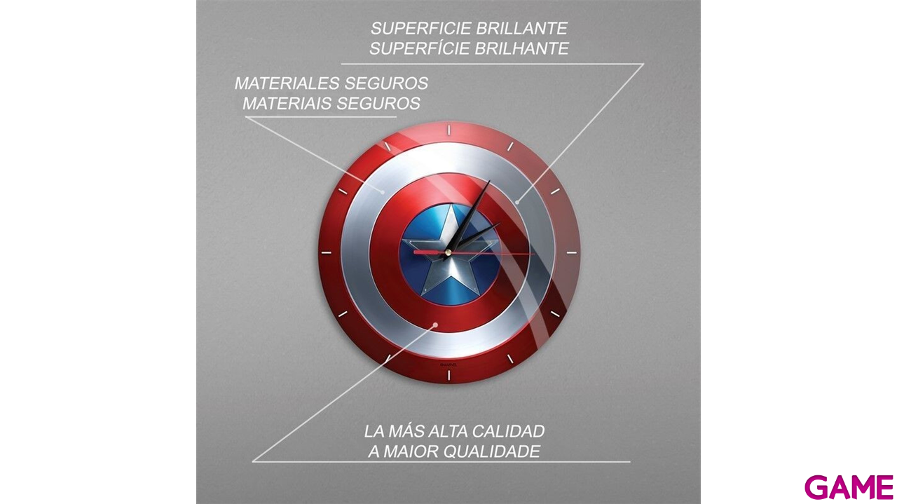 Reloj pared Capitan America Marvel-1