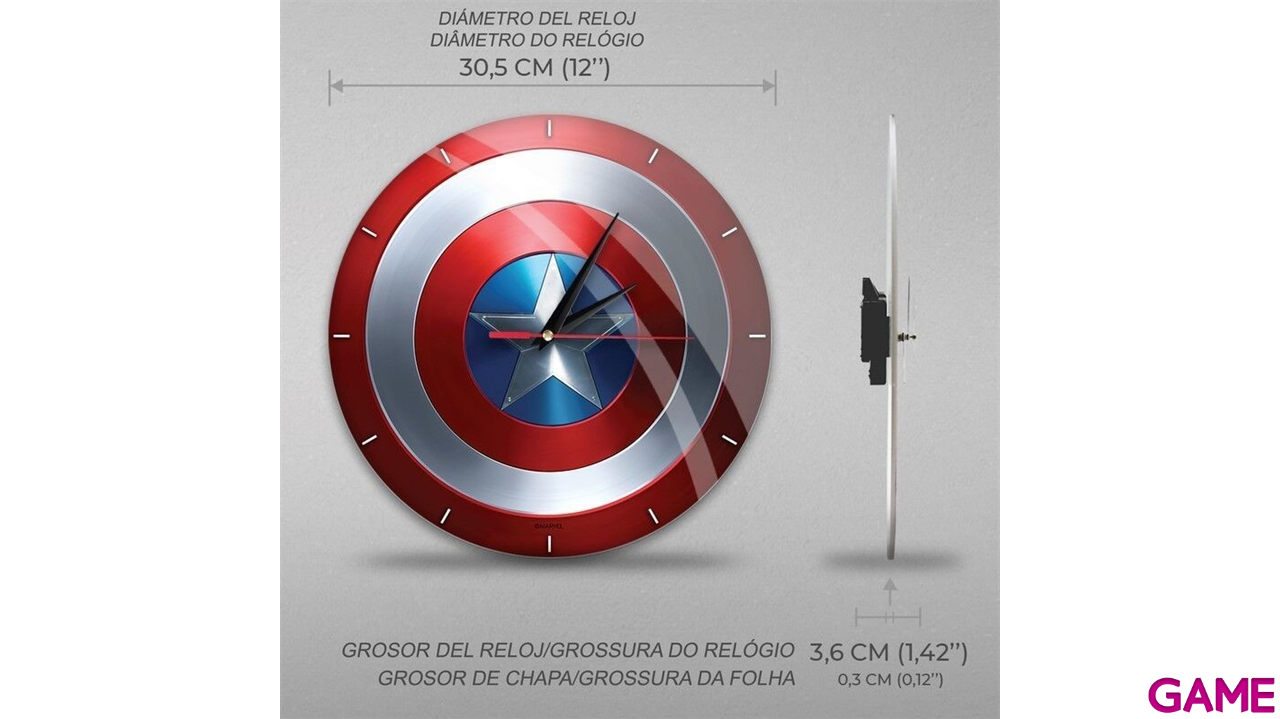Reloj pared Capitan America Marvel-3