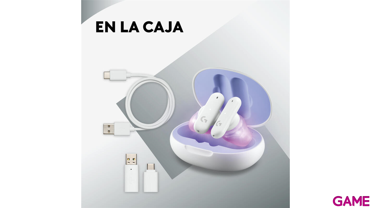 Logitech G FITS TWS In Ear Blanco - Auriculares-2
