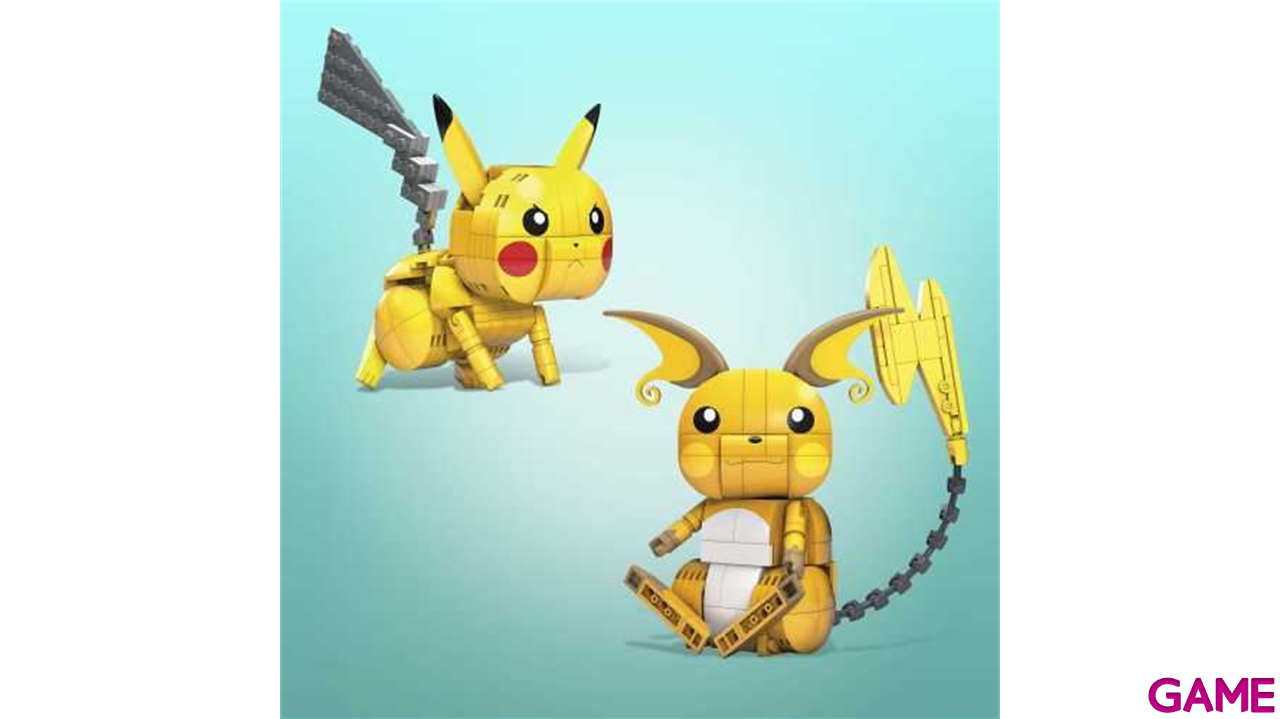 Figura MEGA Construx 3 Pokémon Rayo (Pichu, Pikachu y Raichu)-2