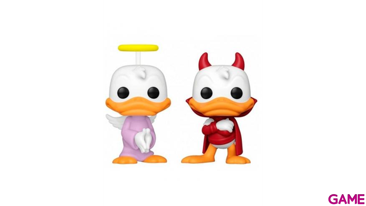 Blister 2 Figuras POP Disney Donald Duck - Donald Angel & Devil Exclusive-0