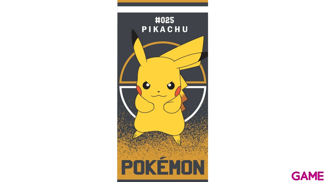 Toalla Pikachu Pokemon microfibra-0
