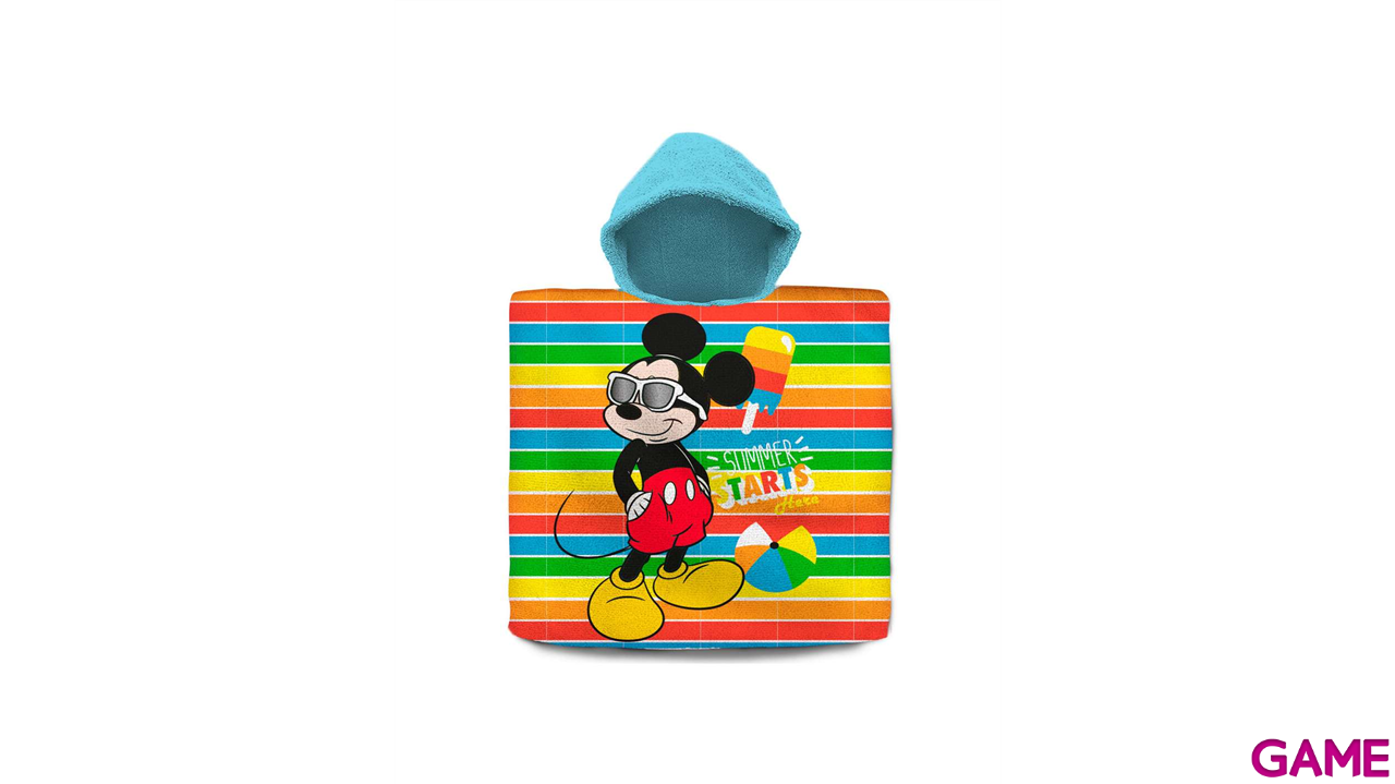 Poncho toalla Mickey Disney algodon-0