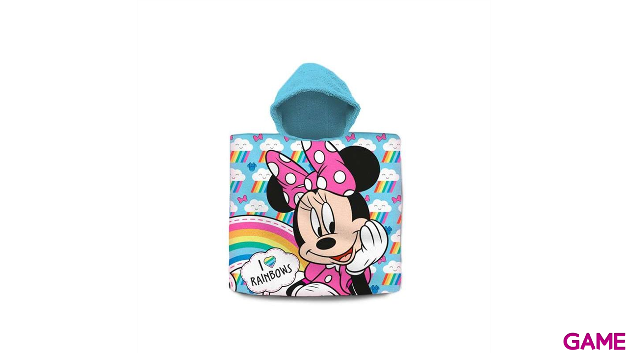 Poncho toalla Minnie Disney algodon-0