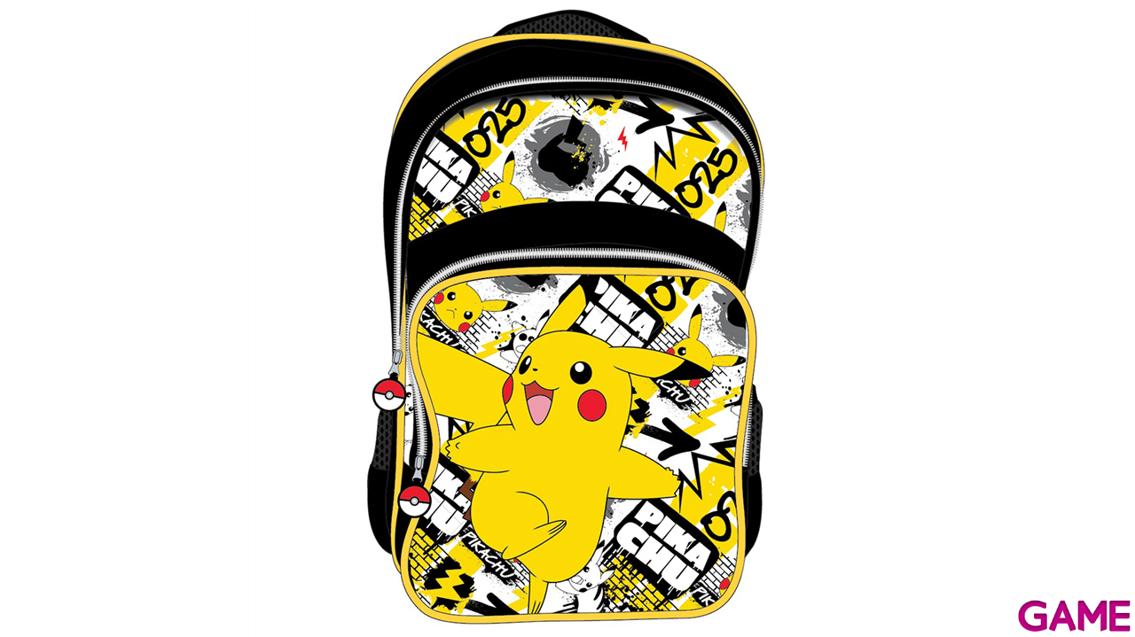 Mochila Pikachu Pokemon 42cm adaptable-0
