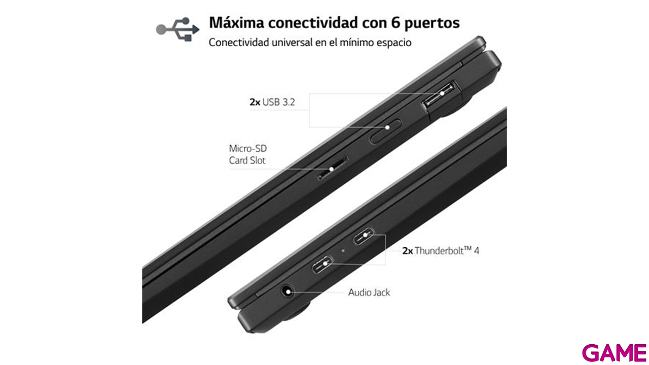 LG 14T90R-G.AA75B ordenador portatil Híbrido (2-en-1) 35,6 cm (14