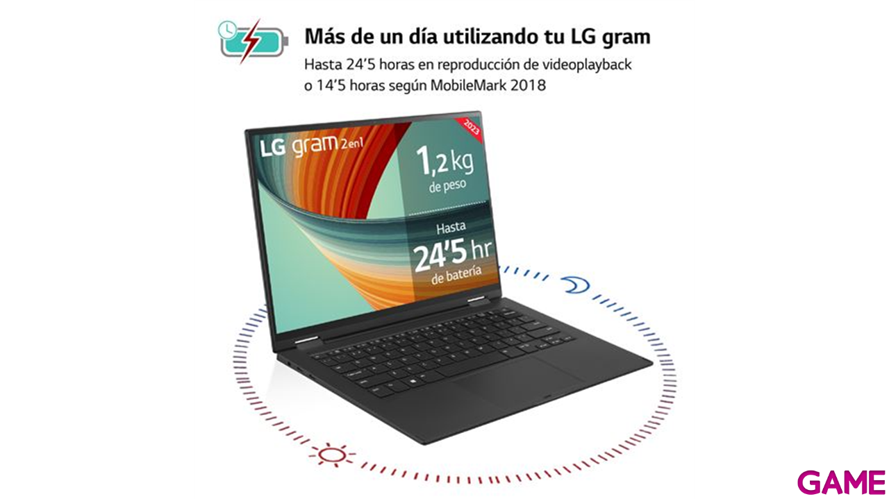 LG 14T90R-G.AA75B ordenador portatil Híbrido (2-en-1) 35,6 cm (14