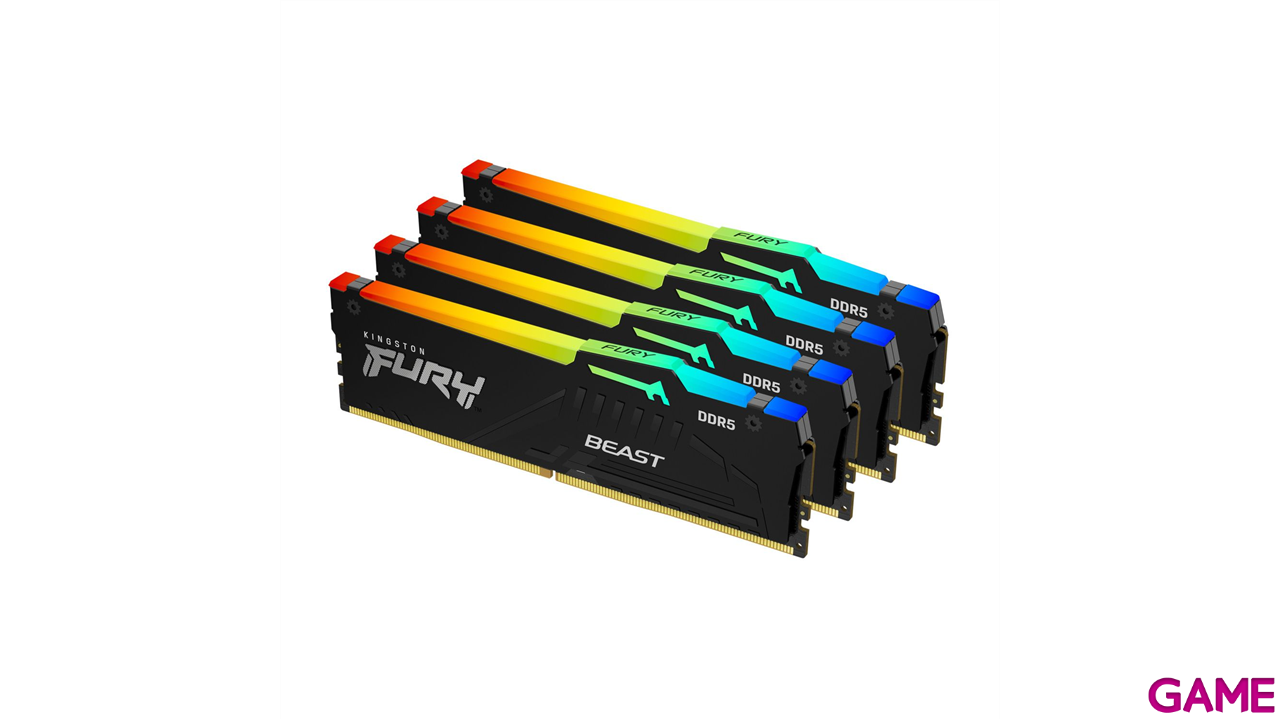 Kingston Technology FURY Beast RGB módulo de memoria 64 GB 4 x 16 GB DDR5 6000 MHz-0