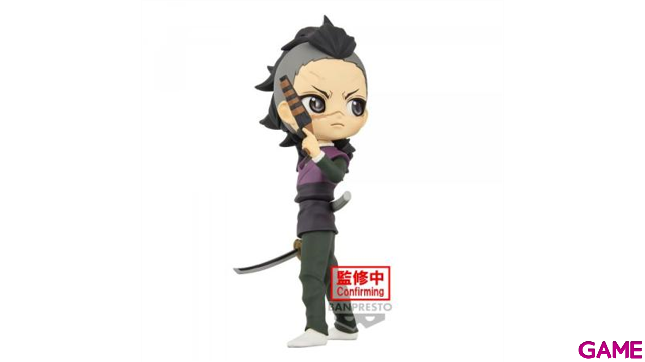 Figura Genya Shinazugawa Demon Slayer Kimetsu no Yaiba Q posket 14cm-0
