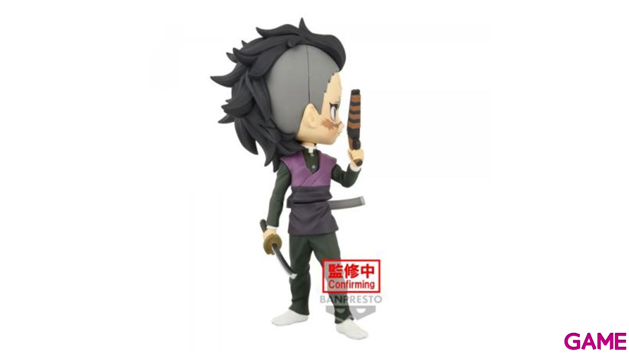 Figura Genya Shinazugawa Demon Slayer Kimetsu no Yaiba Q posket 14cm-1