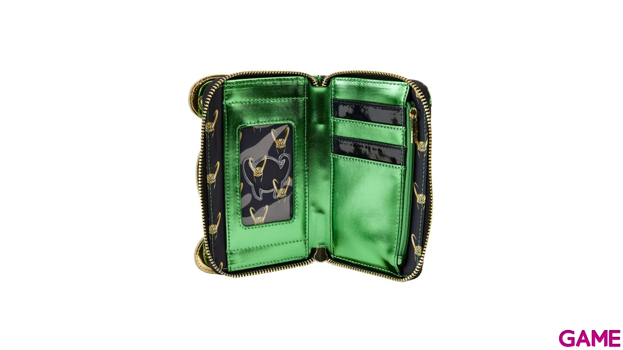 Cartera metallic Loki Marvel Loungefly-1
