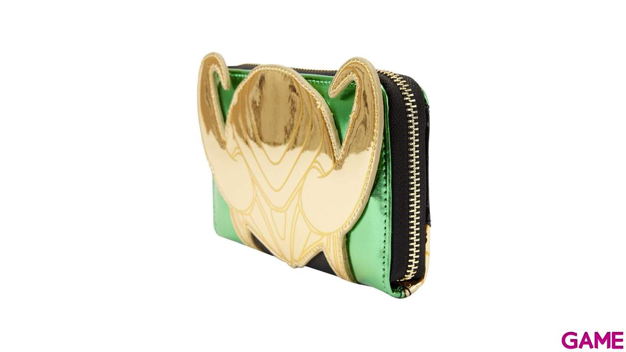 Cartera metallic Loki Marvel Loungefly-2