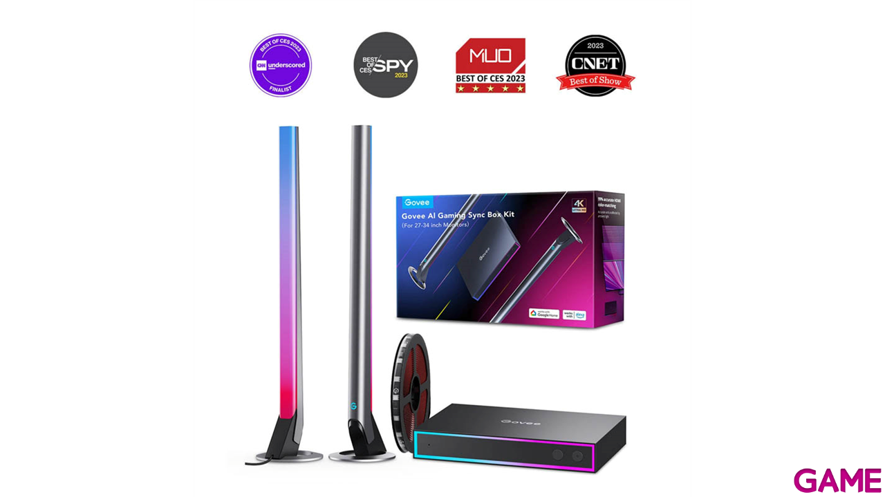 Govee Lampara LED AI Gaming Sync Box Kit - Iluminacion-4