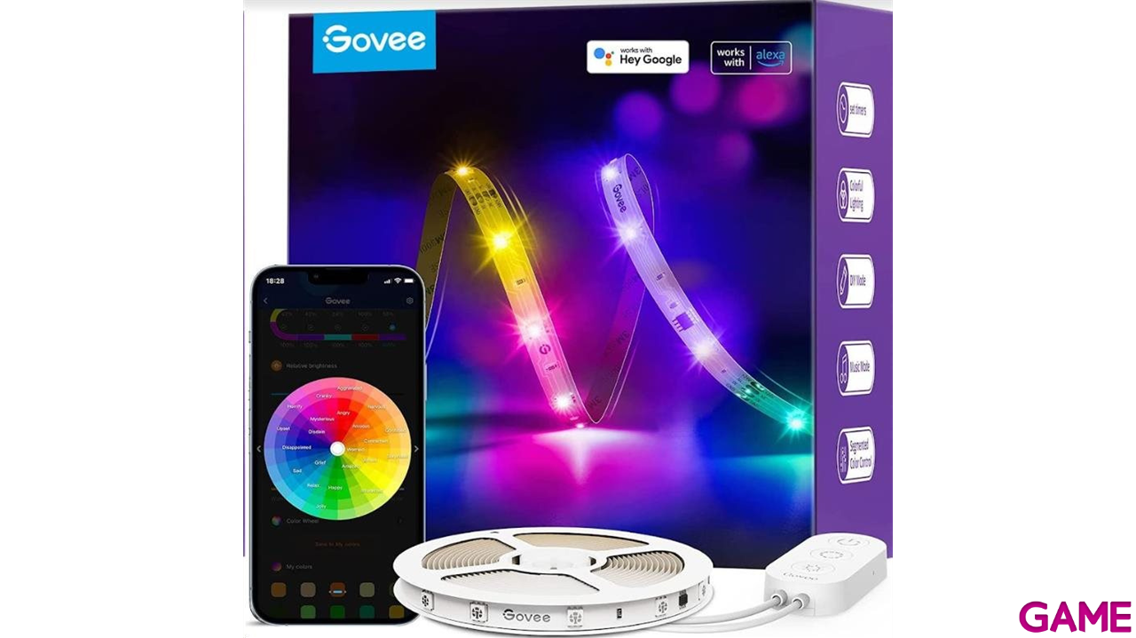 Govee H618C3D1 Tira LED RGB Smart WIFI-BT 10m - Iluminacion-2