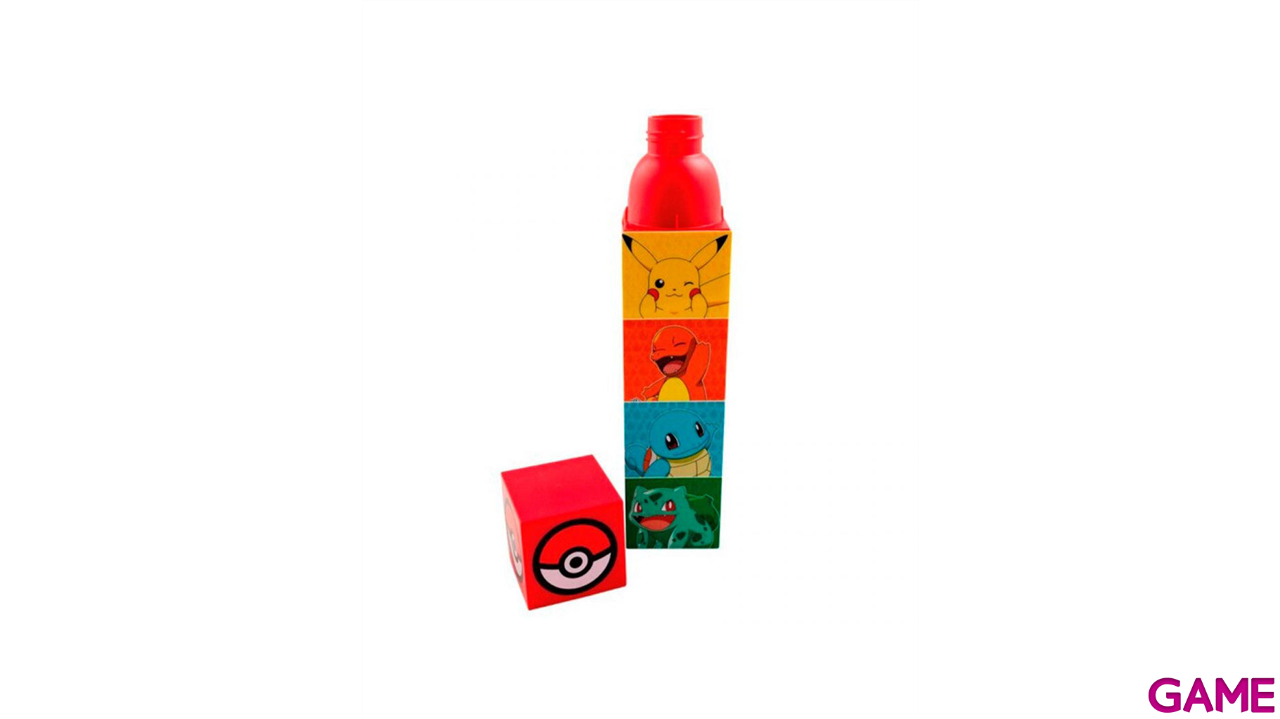 Botella cuadrada Pokemon de 650 ml-0