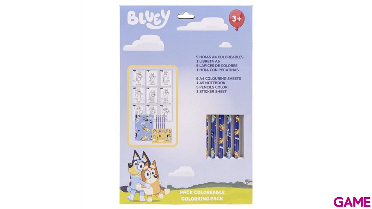 Set papeleria coloreable Bluey-0
