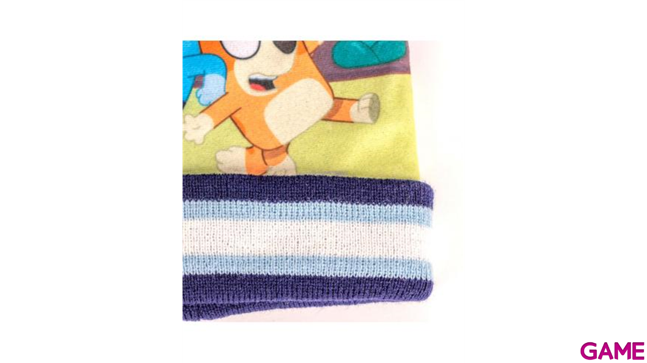 Conjunto infantil gorro guantes Bluey-1