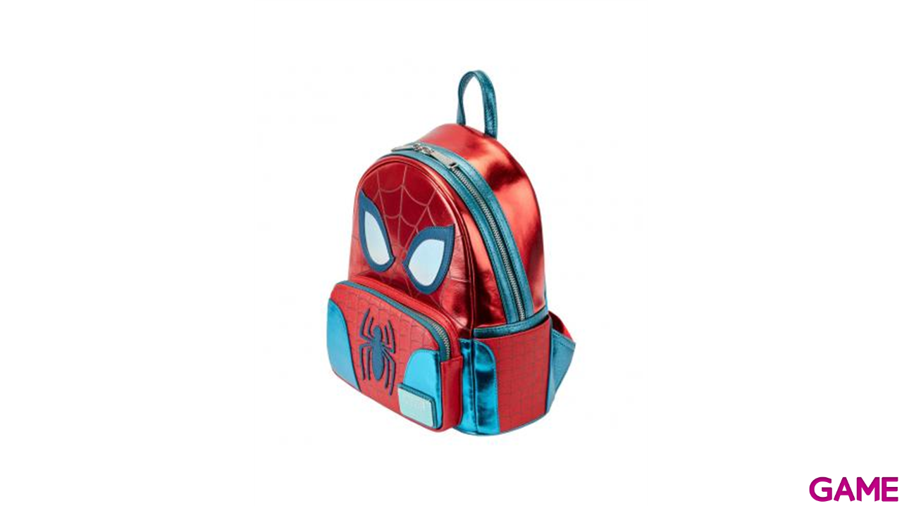 Mochila Metallic Spiderman Marvel Loungefly 25cm-1