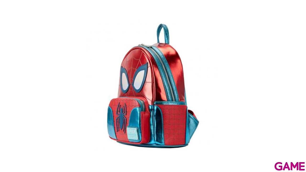 Mochila Metallic Spiderman Marvel Loungefly 25cm-2