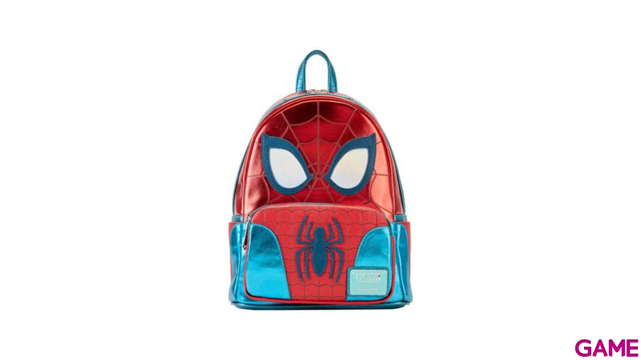 Mochila Metallic Spiderman Marvel Loungefly 25cm-3