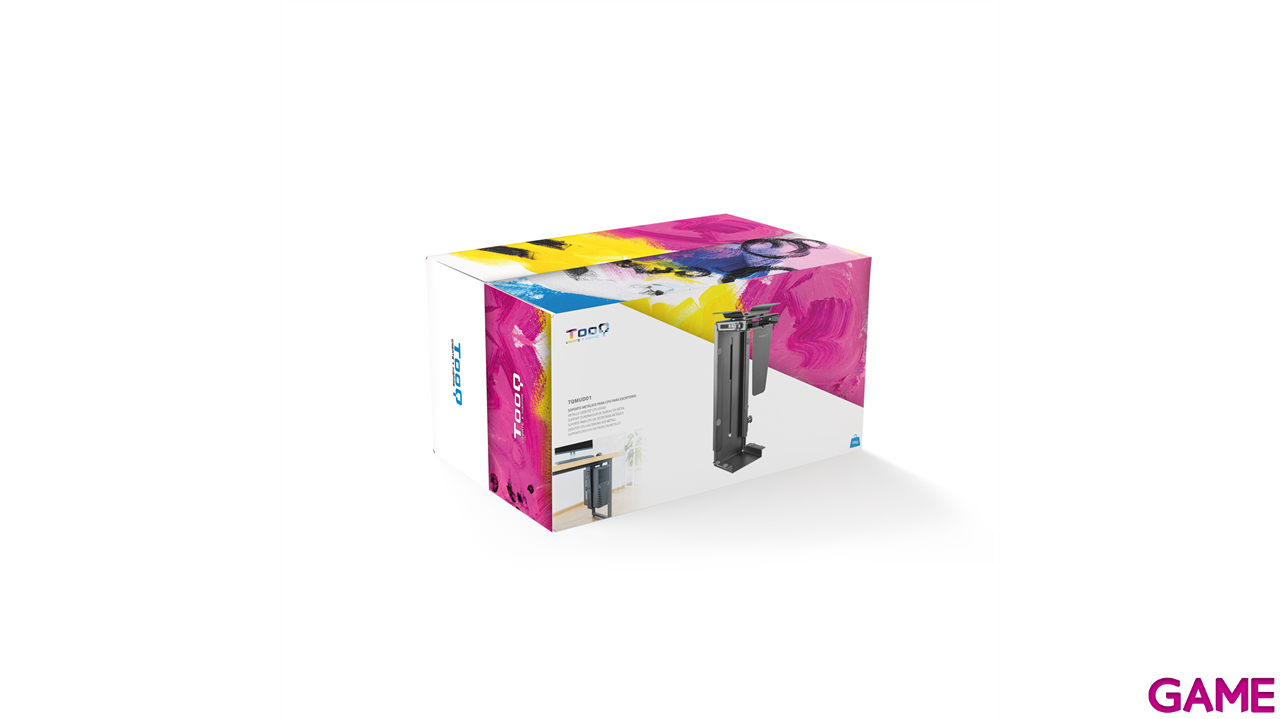 TooQ Soporte Metálico para CPU para Escritorio/Pared, Negro-2
