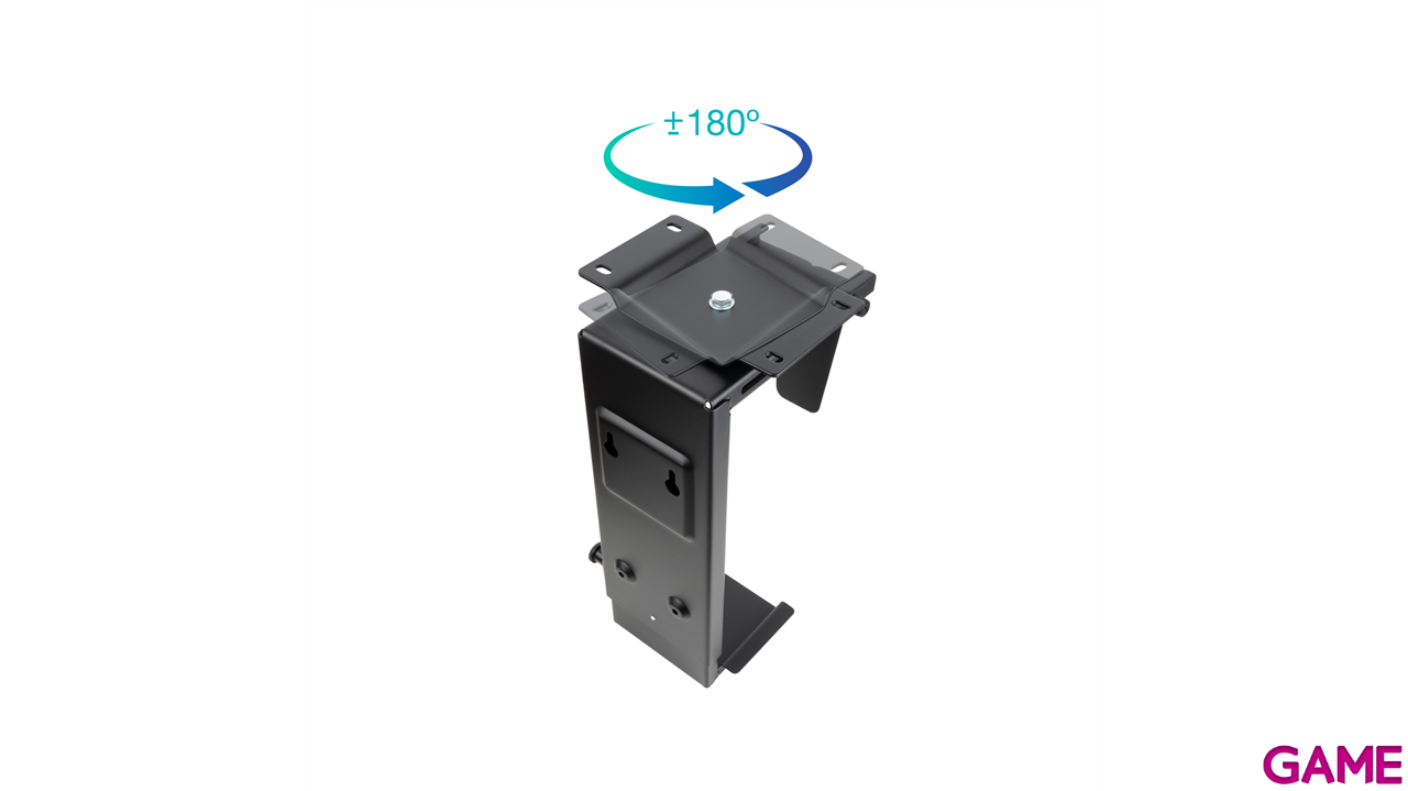 TooQ Soporte Metálico para CPU para Escritorio/Pared, Negro-4