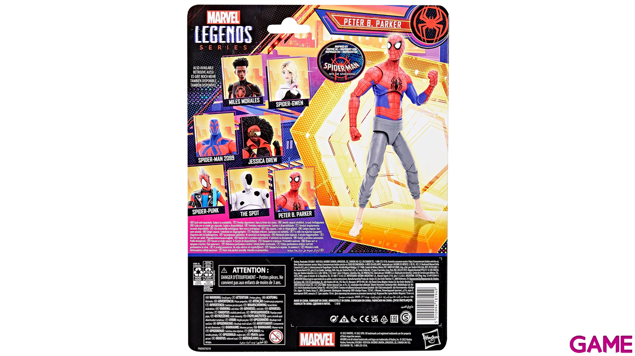 Figura Peter B Parker Across the Spider Verse Part One Spiderman Marvel 15cm-5