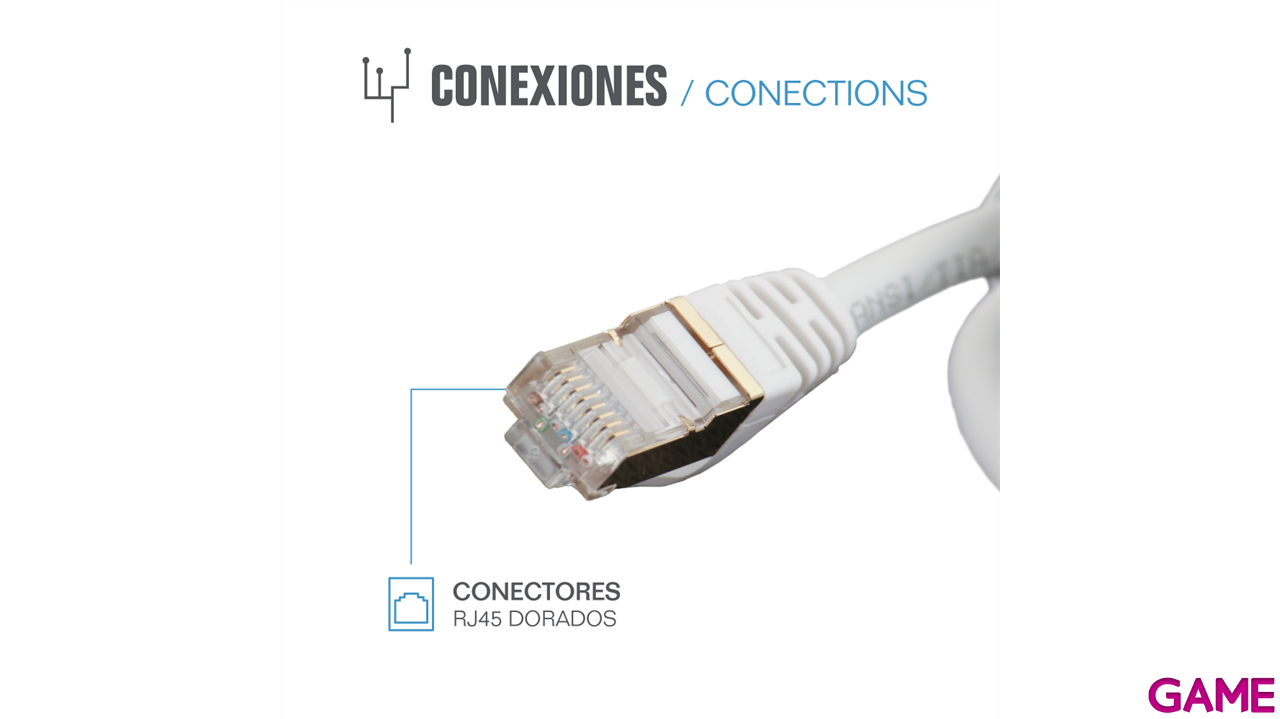 iggual Latiguillo Red CAT7 SFTP LSZH 5 metros blanco - Cable-3