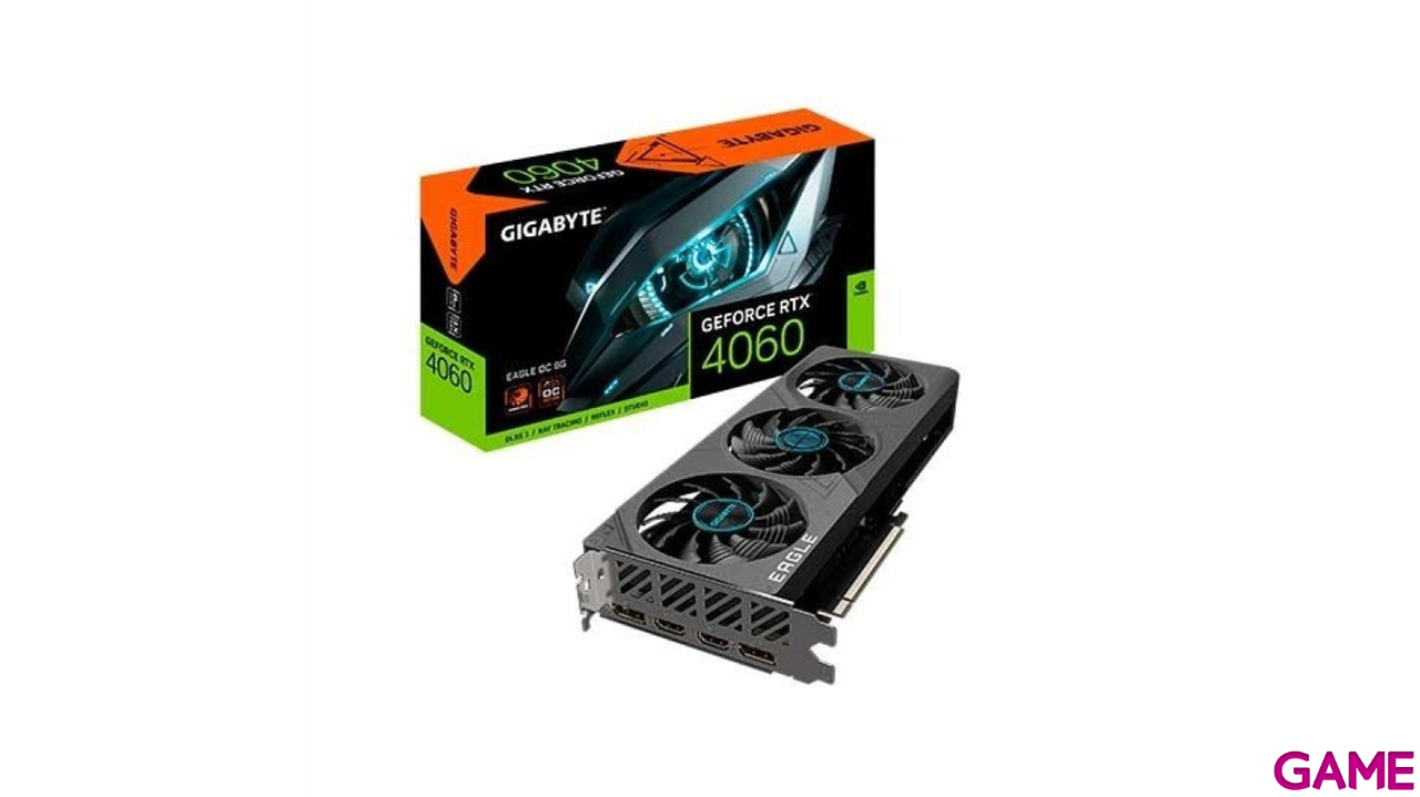 Gigabyte GeForce RTX 4060 Eagle OC 8GB GDDR6 - Tarjeta Grafica Gaming-0
