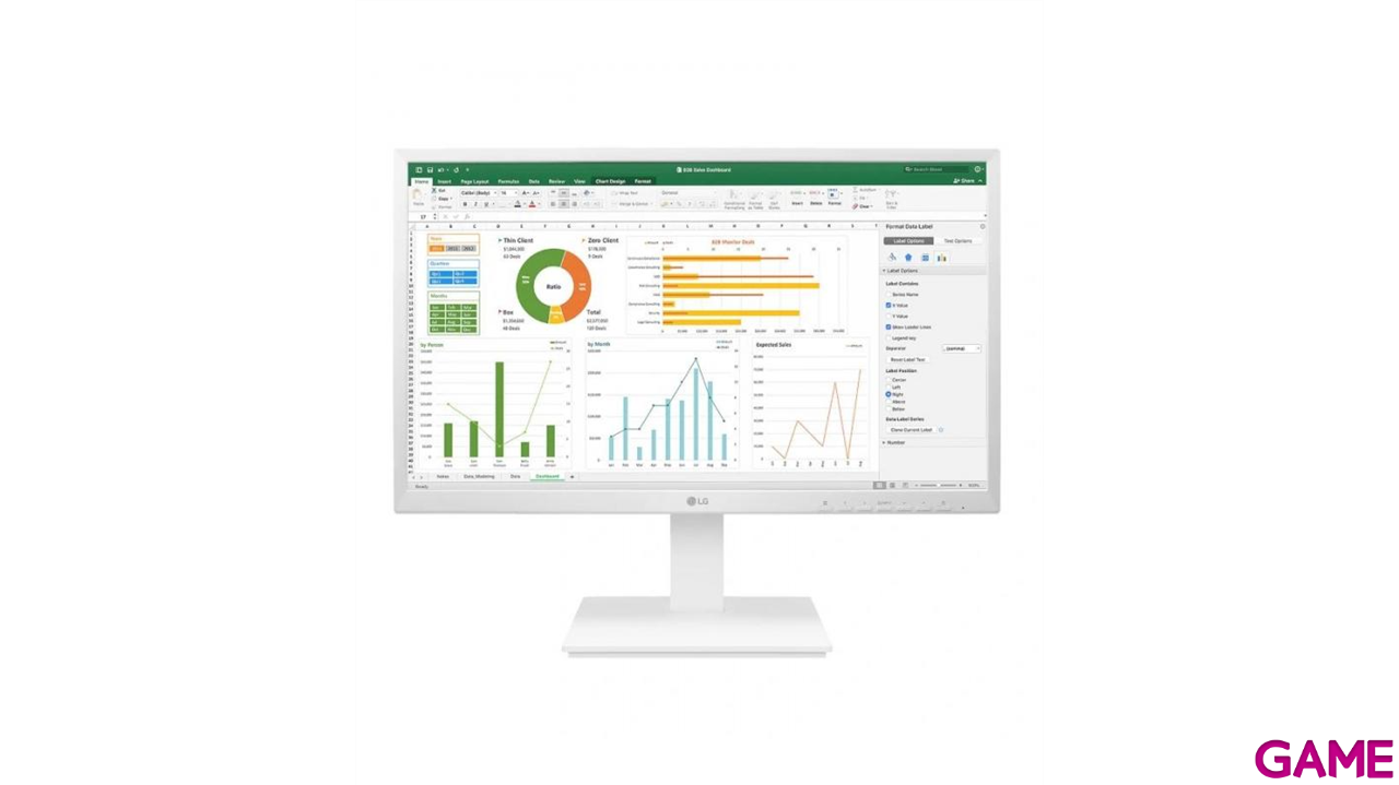 LG 27BK55YP-W 27´´ - LED - Full HD - Blanco - Monitor-4