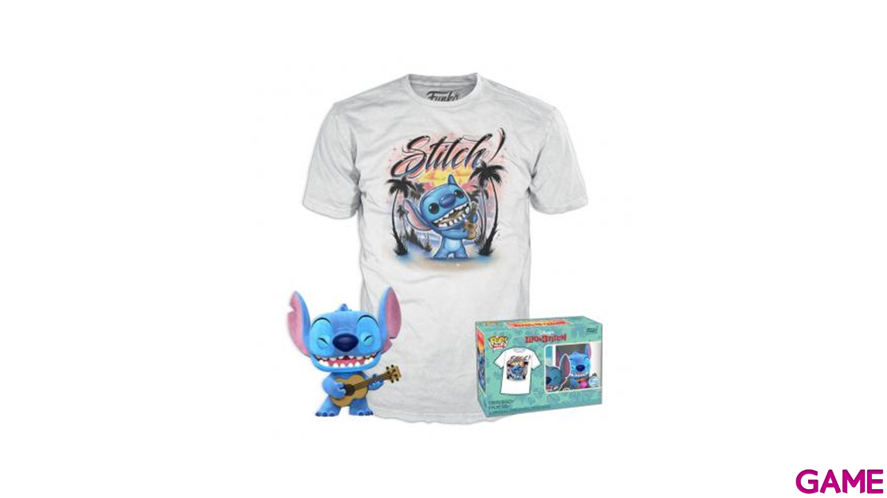 Set figura POP Tee Disney Stitch Ukelele Exclusive-0
