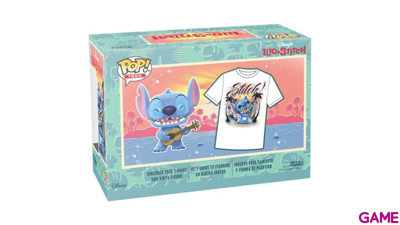 Set figura POP Tee Disney Stitch Ukelele Exclusive-2